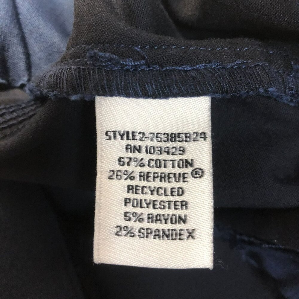 Khakis & Company Capri Pants Womens Navy Blue Size 8 Stretch - Picture 6 of 12